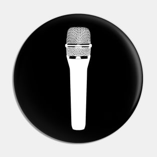 White mic Pin