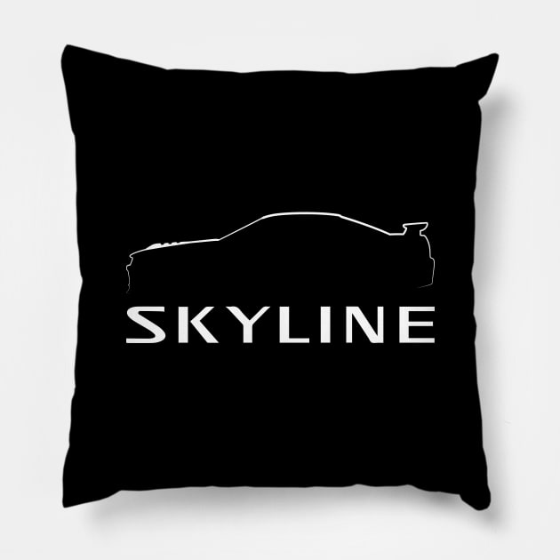 Nissan Skyline R34 Pillow by racingfactory