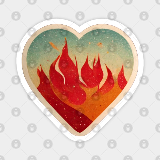 The fire in my heart Magnet by etherElric