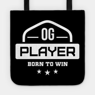 OG Player Born to Win Old School Vintage Gaming Community Tote