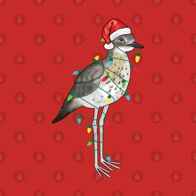 Extra Festive Bush Stone Curlew by Meowmaddie