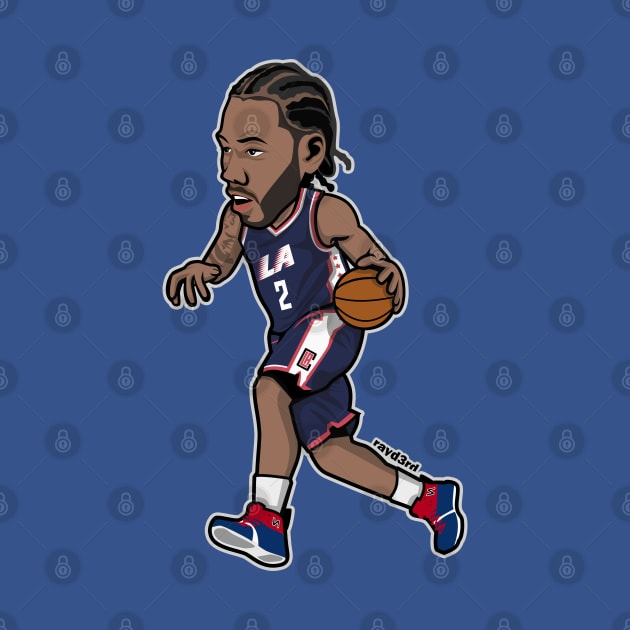 Kawhi Leonard LAC Cartoon Style by ray1007