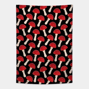 Fly Agaric Red Mushroom Pattern Tapestry