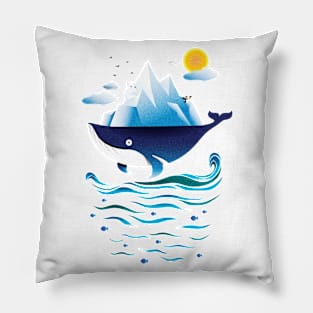 Travel with Whale and friends Pillow