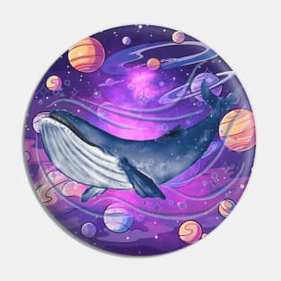 Space Whale Pin