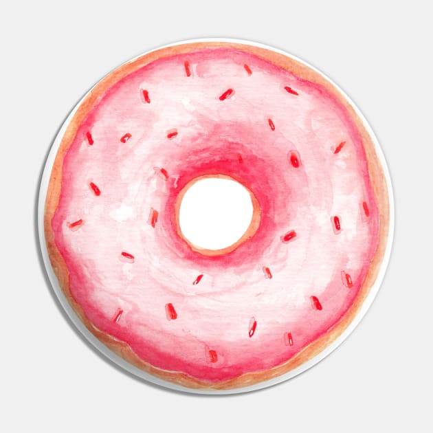 Pink Donut Pin by shoko