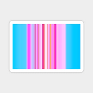 Candy Stripes Blue and Pink Magnet