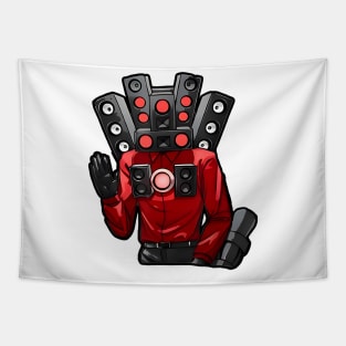 Skibidi Toilet Speaker Tapestry