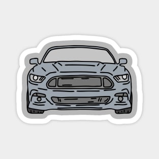 front muscle car Magnet