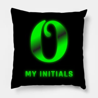 Letter O Letter Art Pillow