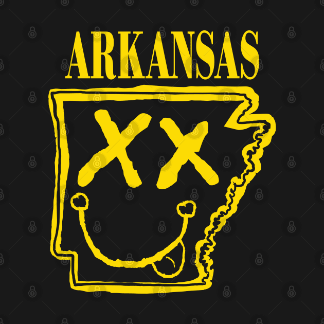 Grunge Heads Arkansas Happy Smiling 90's style Grunge Face by PelagiosCorner