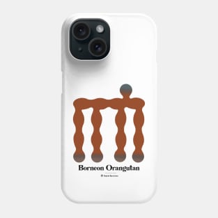 Bold monkey print "Orangutan" Phone Case