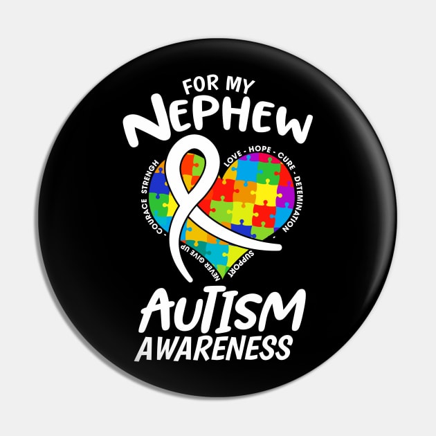 For My Nephew Autism Awareness Pin by JohnstonParrishE8NYy