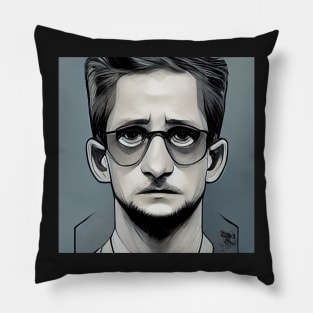 Edward Snowden | Comics style Pillow