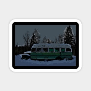 magic bus alaska Magnet