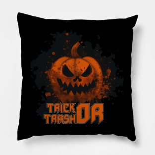 trick or trash Pillow