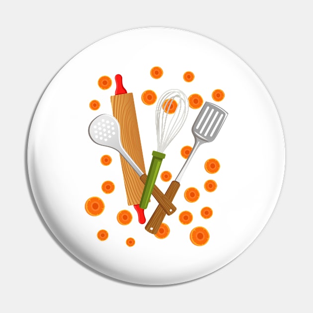 Carrot Kitchen Pin by SWON Design
