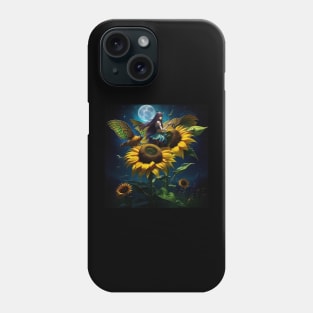 Sunflower Moon Fairy Manifest Phone Case