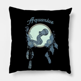 Zodiac sings aquarius Pillow