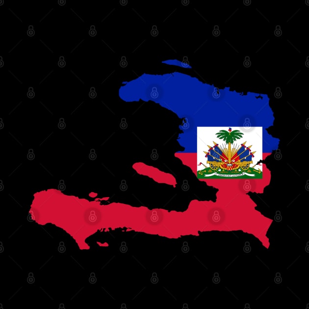 Haiti Flag Map by Historia