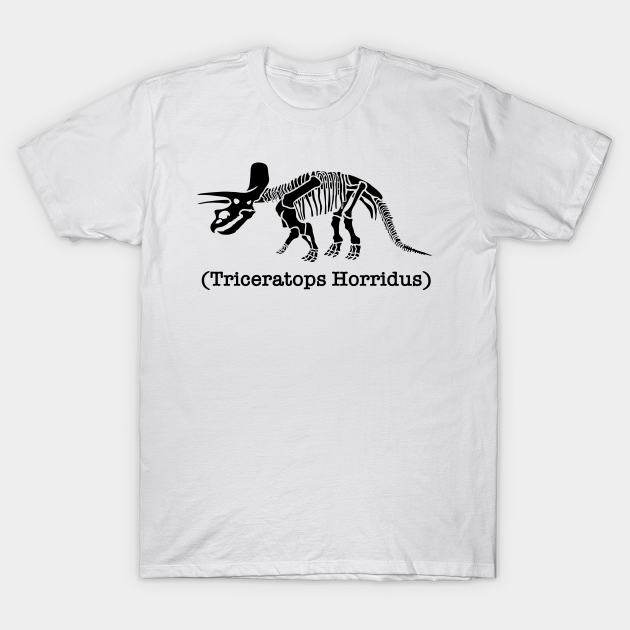 Discover Tricera Fossil in Black - Triceratops - T-Shirt