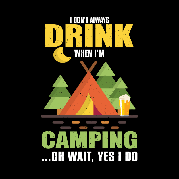 Camp Camping Camper Campfire Campsite Hiking Gift by Tee__Dot