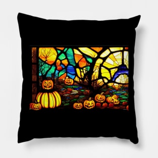 Halloween Scene Pillow