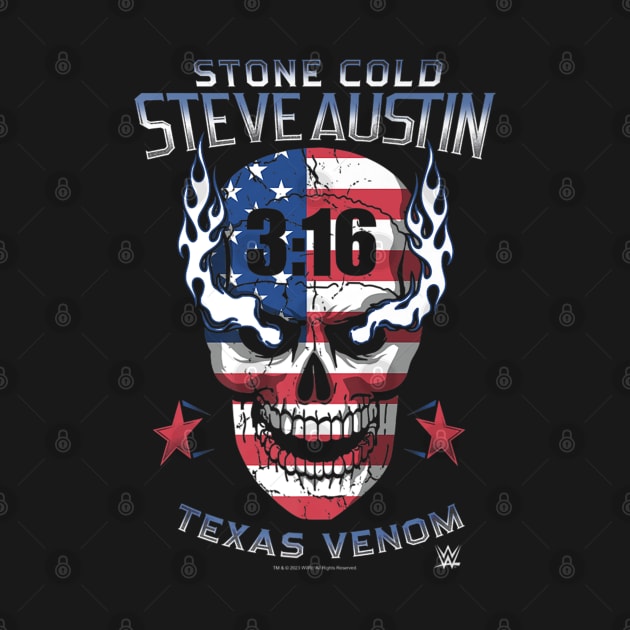 Stone Cold Steve Austin 316 Texas Venom Americana Skull by Holman