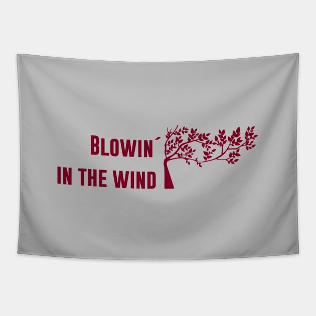 Blowin´ in the wind, burgundy Tapestry by Perezzzoso