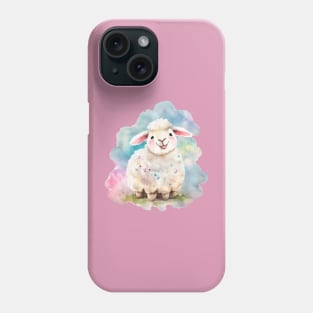 Cute lamb smiles Phone Case