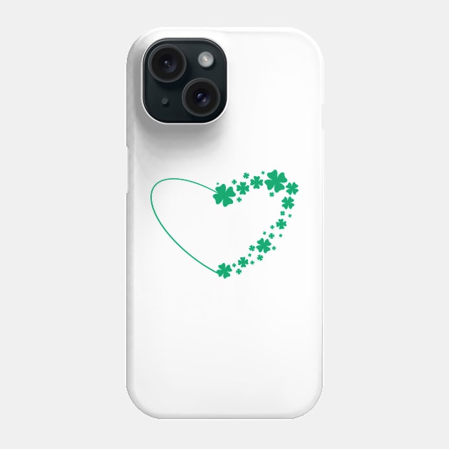 Shamrock heart Phone Case by Xatutik-Art