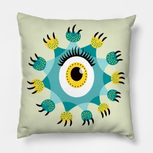 Cute Eye Monster Paws And Claws Pillow