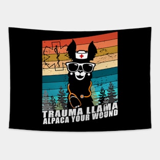 trauma llama alpaca your wound nurse gift Tapestry