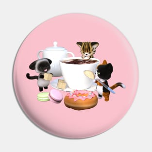 Cat Café Pin