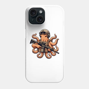 Tactical Octopus Adventure Tee: Where Intelligence Meets Style Phone Case