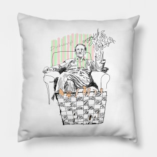 Duchamp in reverse Pillow