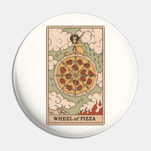Wheel of Pizza - Double Sided Pin