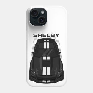 Ford Mustang Shelby GT500 2020-2021 - Black - White Stripes Phone Case