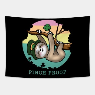 Pinch Proof St. Patrick’s Day Lucky Sloth Tapestry