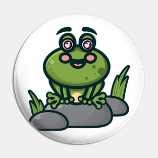 The Rock Frog Pin