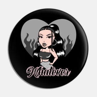 Whatever Girl Doll Light Black v2 Heart Pin