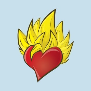 super saiyan heart T-Shirt