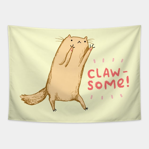 Clawsome! Tapestry by Sophie Corrigan