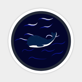 Whale in the Ocean Magnet