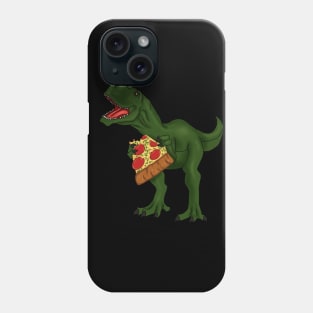 T-rex Dinosaur Eating Pizza Phone Case