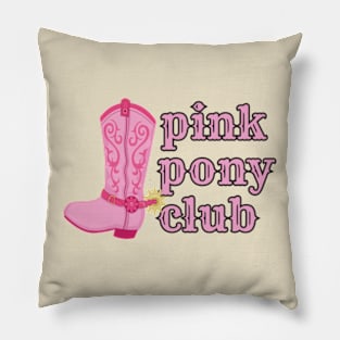 Pink Pony Club Cowgirl Floral Western Boot Chappell Roan Pillow