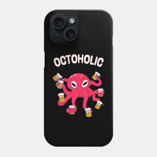 Octoholic Beer Kraken Fun Drinking Party Phone Case