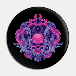 Skull Ornament Pin