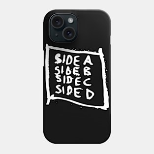 Side A Side B Doodle White Phone Case