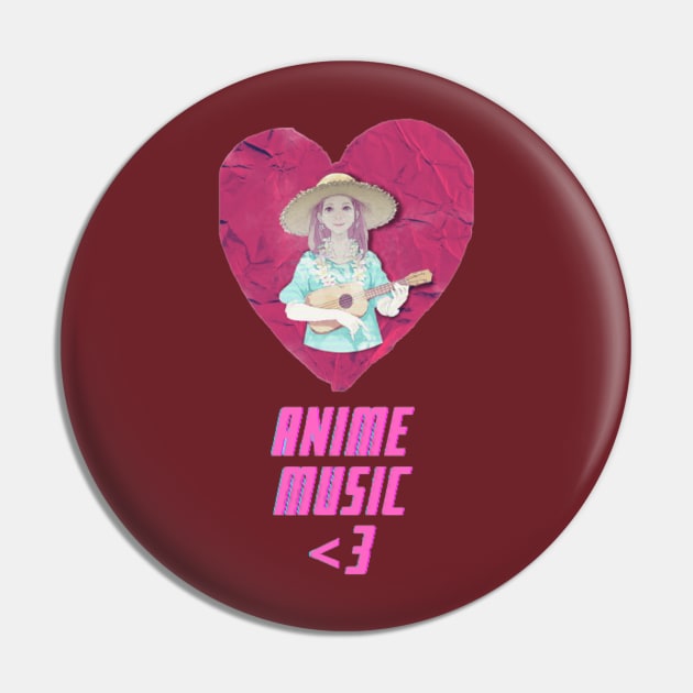 Ukulele Girl Pin by Alemway